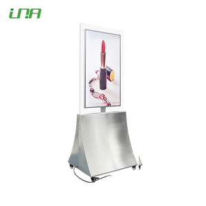 Écran LCD vertical à boîtier en verre double face super fin