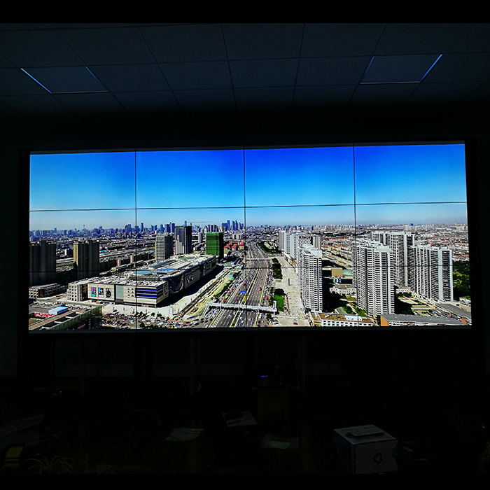 Mur d'affichage vidéo de lunette LCD publicitaire de 55 '' de 1,8 mm