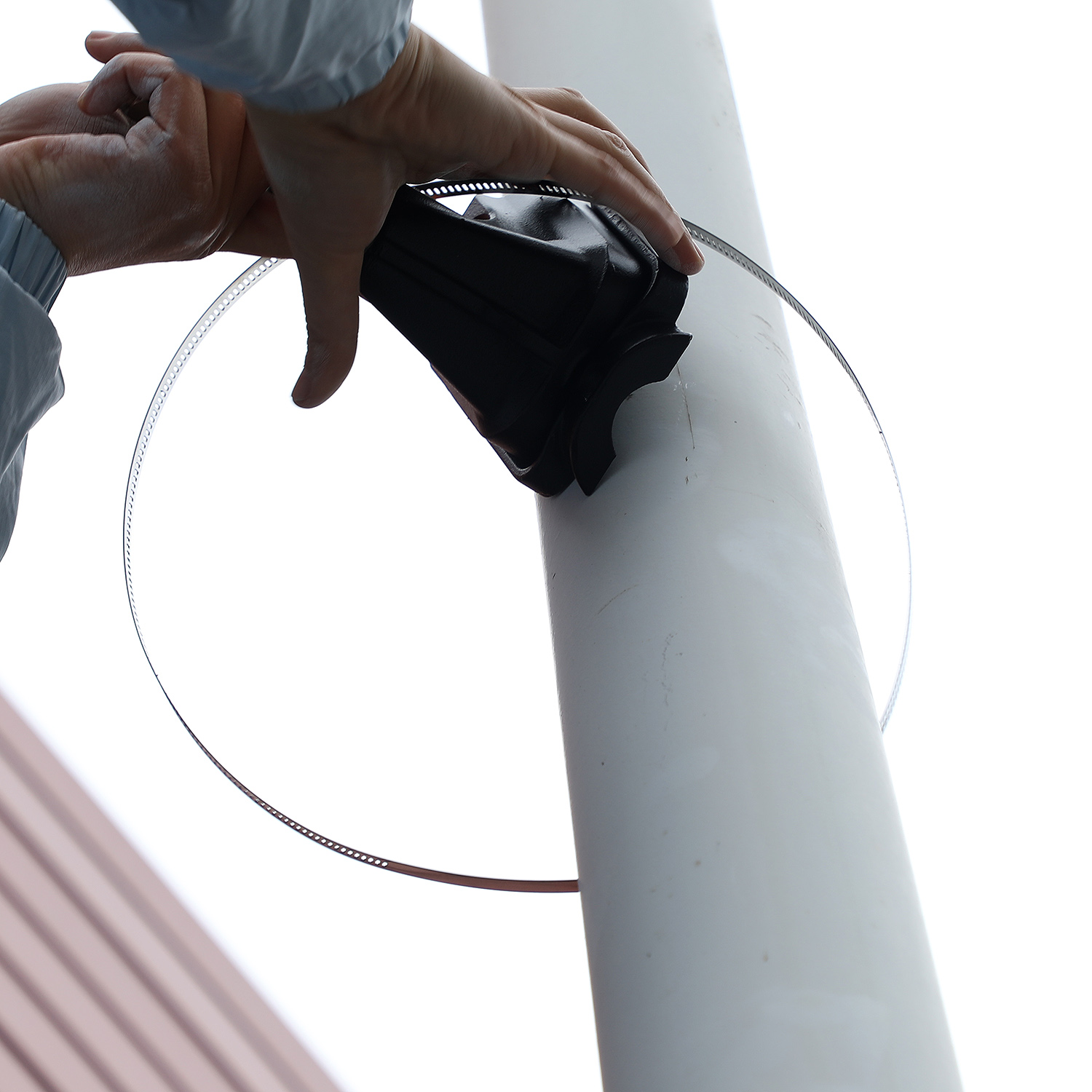 Tiges en fibre de verre Support de bannière pour lampadaire à ressort