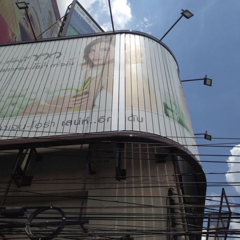 Panneau d'affichage Tri-prismes en vinyle mural pour publicité extérieure