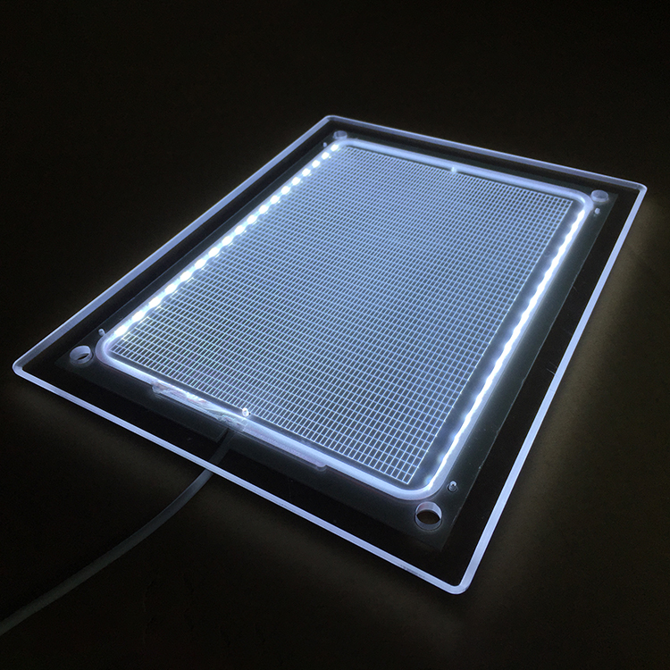 Film rétro-éclairé A2 Tableau lumineux Crystal LED lightbox